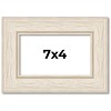 PosterPalooza | Photo Size Weathered White Picture Frame - UV Acrylic, Foam Board Backing, Hanging Hardware - 2 of 4