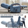 KTMBDW Electric Power Lift Recliner Chair Sofa with Massage and Heat for Elderly, 3 Positions, 2 Side Pockets - 4 of 4