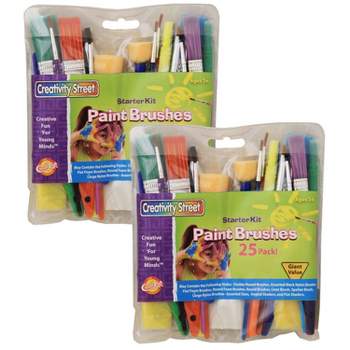 Crayola Washable Paint Brush Pens Kids 3y+ 2 x 5pc 1EACH