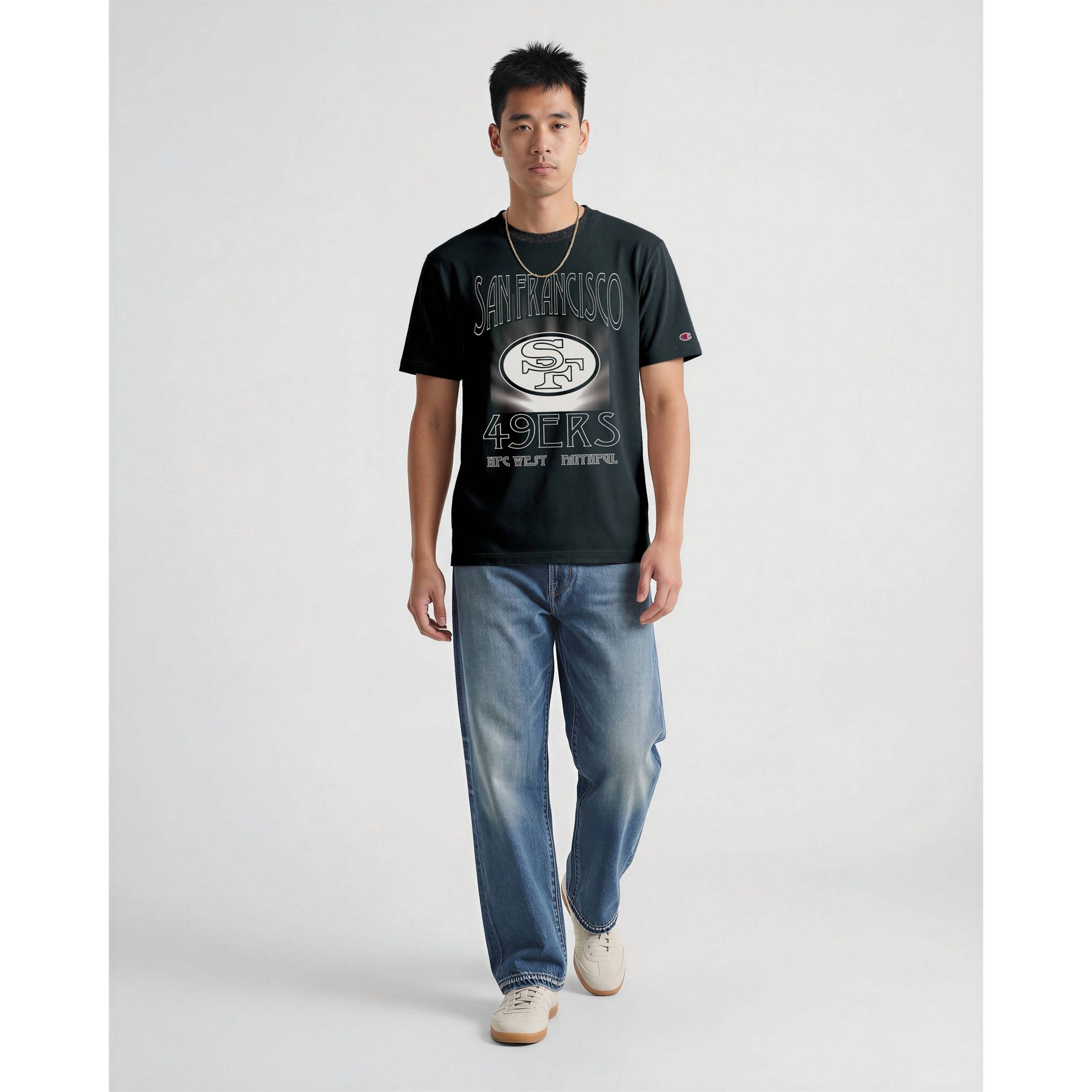 NFL San Francisco 49ers Black Band T-Shirt