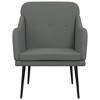 vidaXL Accent Chair Single Sofa Side Chair for Living Room - Dark Gray - 3 of 4