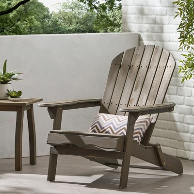 Chic Crate-Modern Malibu Adirondack Chair - Teak Outdoor Furniture, Weather Resistant Beachside Patio Chair (Contemporary Design)