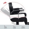 Karl Home Classical Style Heavy Duty Hydraulic Reclining Barber Chair Black and White - 4 of 4