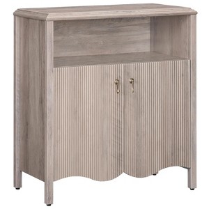 MaseiKar Console Table, Storage Cabinet with Adjustable Shelf, Engineered Wood Buffet Sideboard, Oriental Element Design, for Hallway, Entryway - 1 of 4