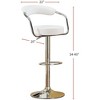 Set of 2 Contemporary Style Bar Stool Counter Height Chairs Adjustable Swivel Kitchen Island Stools - 3 of 4