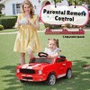Licensed Shelby GT350 12V Toddler Ride on Toys Cars, Kids Electric Vehicle w/Remote Control, Soft Start, Rear Suspension, Bluetooth, 3 Point Safe Belt - 4 of 4