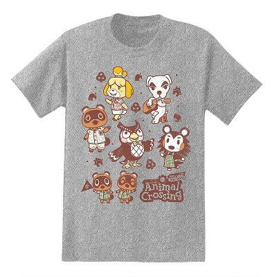 Mens Nintendo Animal Crossing Shirt - Tom Nook, Mr Resetti, K.K. Slider, Isabelle, and Baabara Tee