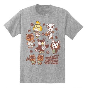 Mens Nintendo Animal Crossing Shirt - Tom Nook, Mr Resetti, K.K. Slider, Isabelle, and Baabara Tee - 1 of 4
