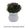 Unique Bargains Artificial Plants Flower Bud Vase Plastic 3.43"x3.43"x7.48" 1 Pc - 3 of 4