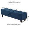 CAVINAS Modern Pull-Open Top Ottoman Bench with Nailhead Accents,Rectangular Upholstered Storage Bench for Bedroom,Living Room - 4 of 4