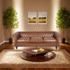 XIYUYEU 3-Seater Sofa Couch, Modern Chesterfield Sofa with Rolled Arm, Upholstered Vintage Sofa for Living Room - 3 of 4