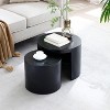 NicBex Modern Round Nesting Coffee Table Set of 2 for Living Room and Bedroom - 3 of 4