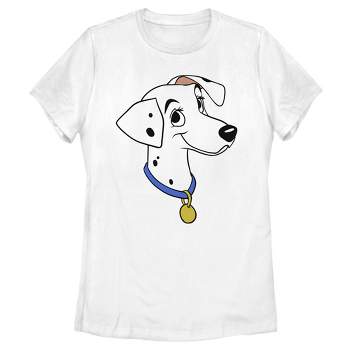 T-shirt Love X And One Puppy White Target Dalmatians : Hundred - Large - One Women\'s