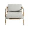 Sapphtopaz Patio Dining Chairs Outdoor Dining Chairs with Cushions, Right Arm for Garden, Backyard, Balcony - 3 of 4