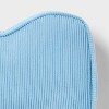 Blue Wave Corduroy Kids' Decorative Pillow - Pillowfort™ - 4 of 4