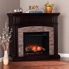 Greenwood Fireplace Dark Brown/Black - Aiden Lane - image 3 of 4