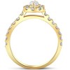 Pompeii3 1Ct TW Marquise Diamond Halo Engagement Ring in White, Yellow, or Rose Gold - 2 of 4