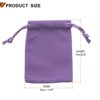 Unique Bargains Velvet Reusable Soft Jewelry Headphone Candy Drawstring Gift Bags 20 Pcs - 2 of 4