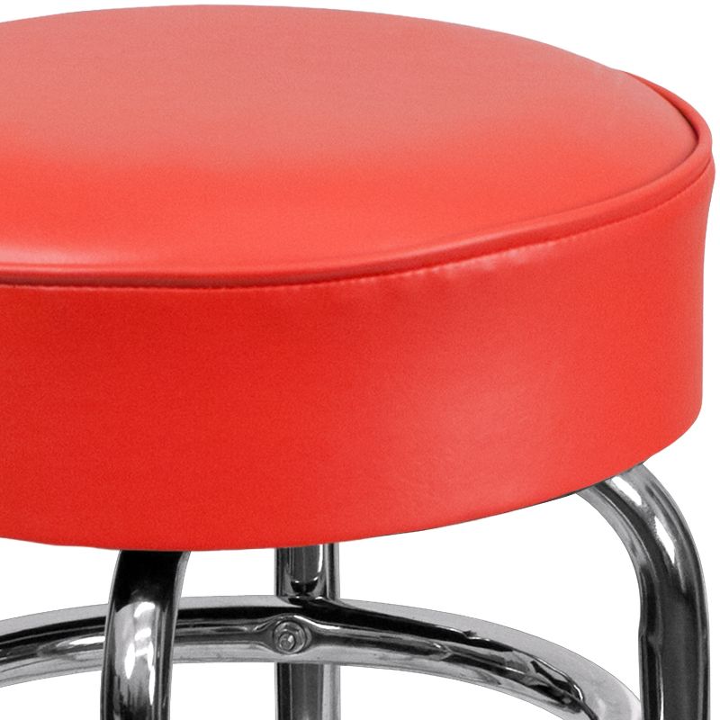 Flash Furniture Double Ring Chrome Barstool, 6 of 13