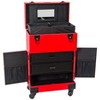 SHANY Large Travel Makeup Case with Mirror - RED - 4 of 4