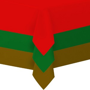 Plastic Tablecloth Disposable, Tablecloths for Rectangle Tables 54 inch. x 108 inch. Fits Tables Up to 8 Feet, Table Cloth for Party - SparkSettings - 1 of 4