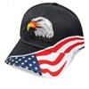 Collections Etc American Eagle Patriotic Pride Cotton Baseball Cap NO SIZE Black - 3 of 3