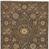 2' X 3' Brown and Gold Wool Geometric Hand Knotted Area Rug - 4 of 4