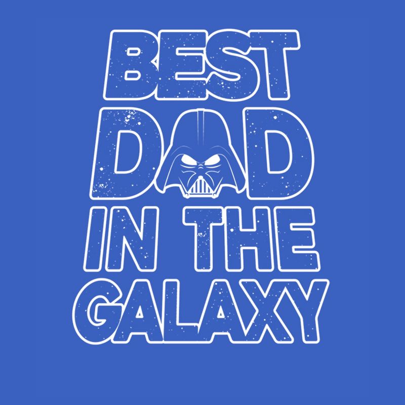 Men's Star Wars Father's Day Best Dad Darth Vader Helmet T-Shirt, 2 of 6