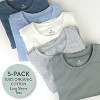 Honest Baby 5-Pack Organic Cotton Long Sleeve T-Shirts - 2 of 4