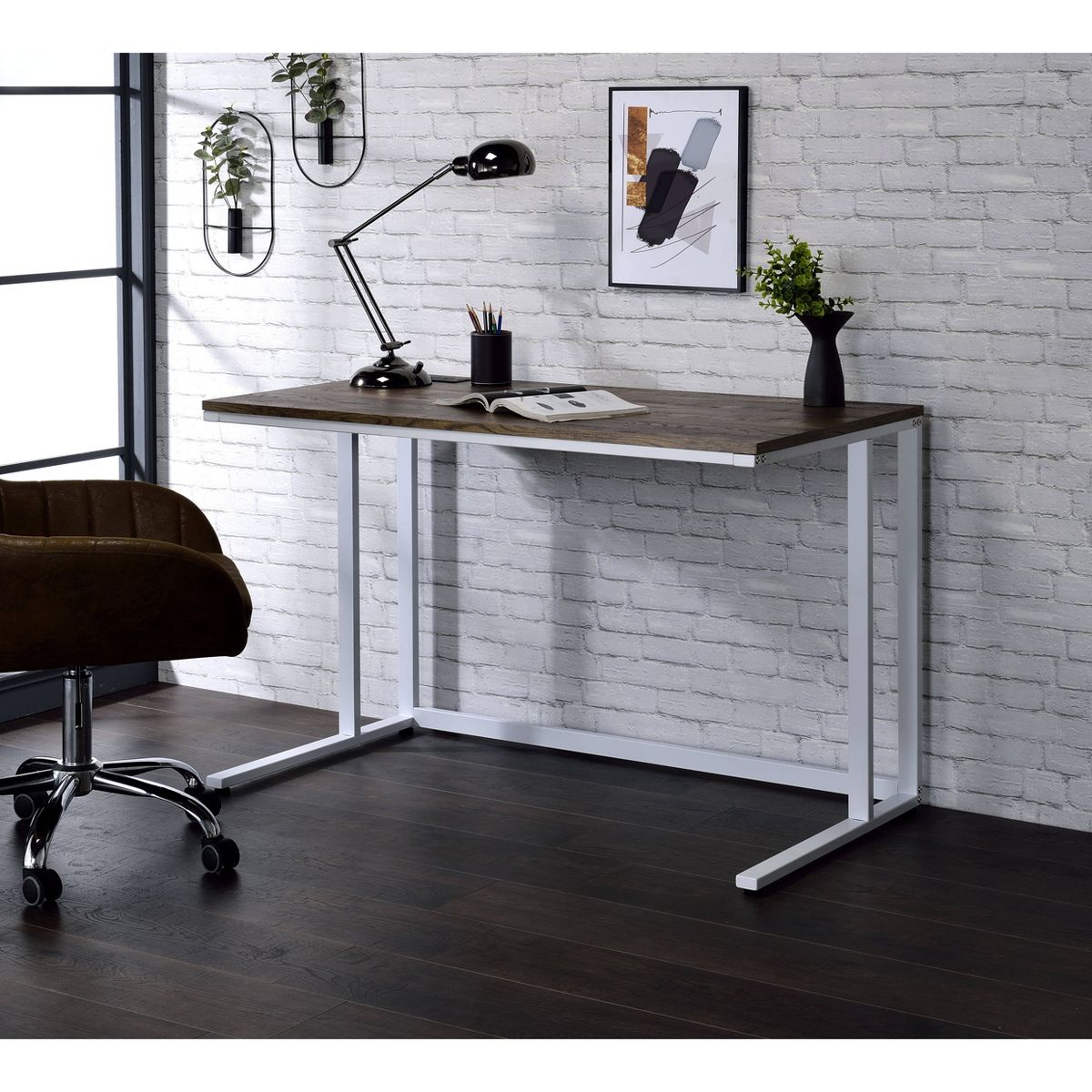 Tyrese Built-In USB Port Writing Desk - Acme Furniture - thumbnail 2