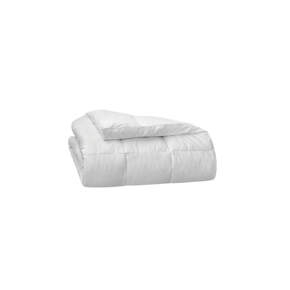 Full Queen 400 Thread Count Box Quilted Jacquard Comforter with 3 Gusset Laura Ashley For Sale