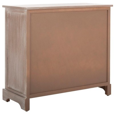 Herman 30" Beige Pine Storage Unit with Wicker Baskets