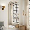 BEAUTYPEAK 59"x16" Arched Full Length Mirror, Floor Mirror with Stand, Wall Hanging or Leaning, Aluminum Frame for Bedroom, Black - 3 of 4