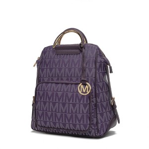 MKF Collection Cora Milan M Signature Trendy Travel Backpack by Mia K - 1 of 4
