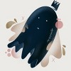 Junior's Design By Humans Little floating ghost By Nebenzu T-Shirt - 2 of 3