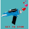 Women's Star Trek Valentine's Pixel Set Phasers to Stun Racerback Tank Top - 2 of 4