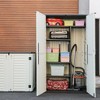 4.17 ft. W x 2.42 ft. D Durable Resin Double layered Storage Shed, Weather-Resistant Outdoor Storage Cabinet for Home, Patio and Garage - 4 of 4