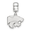 Black Bow Jewelry Sterling Silver Kansas State Wildcats NCAA Bead Charm - 2 of 4