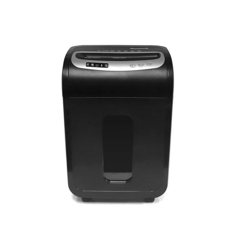 Honeywell 12 Sheet Micro Cut Paper Shredder for Home use Black: Automatic Start, Shreds Credit Cards, 5.28 Gallon Capacity