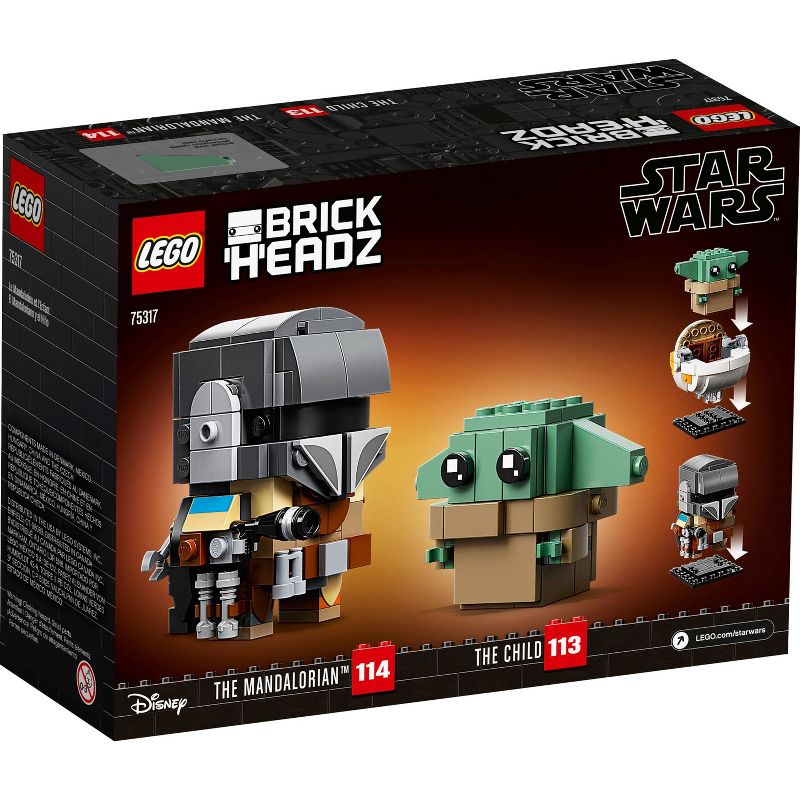 LEGO BrickHeadz Star Wars The Mandalorian &#38; The Child 75317, 6 of 14
