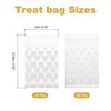 Unique Bargains Pattern Cookies Gifts Favors Treat Bags with Lock Seal Zipper 50 Pcs - 2 of 4