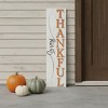 HomeRoots 36" White And Orange Solid Wood So Very Thankful Porch Sign - 2 of 4