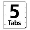 Avery Write-On Big Tab Plastic Dividers 5-Tab Letter 16170 - 4 of 4