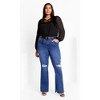 Women's Plus Size Greta Top - black | CITY CHIC - 2 of 4