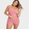 Women's Modal Blend Cropped Tank Top - Auden™ - 3 of 3