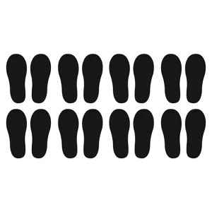 Unique Bargains Home Classroom Floors Stairs Decal PVC Footprint Sticker 8 Pairs - 1 of 4