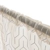 Contemporary Geometric Trellis Sheer Curtains, Set of 2 by Blue Nile Mills - 2 of 4