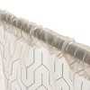 Contemporary Geometric Trellis Sheer Curtains, Set of 2 by Blue Nile Mills - image 2 of 4