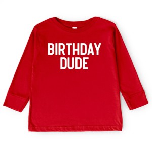 The Juniper Shop Birthday Dude Bold Toddler Long Sleeve Tee - 1 of 4