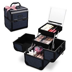 Byootique Makeup Train Case Cosmetic Organizer w/ Mirror Artist - 1 of 4